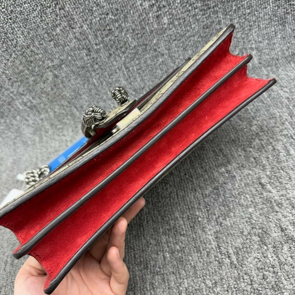 100% 100% Authentic GUCCI Dionysus Brown Canvas Shoulder Bag 699-111224 - Picture 6 of 16